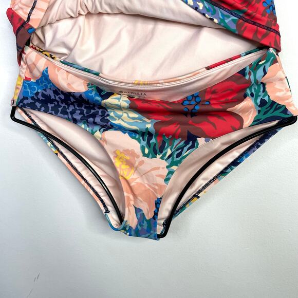 Athleta Square Neck Tankini Top and Bottoms Swimsuit Swim Bora Bora 34 B C S M - Picture 6 of 17